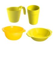 Набор посуды «Праздничный» Альт-Пласт, 4 стакана, 4 кружки, 4 тарелки, миска 3,5 л