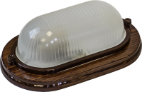 Termo 100 20 16 Светильник большой для бани/сауны овал,IP54 150Вт 1хЕ27,венге, раб.t до +130С