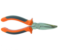 3501041 Тонкогубцы с изогнутыми губками, двухкомпонентные рукоятки, 160 мм