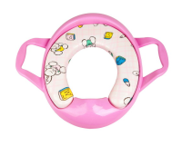 Детское сиденье для унитаза с ручками BY-3-3013 розовое