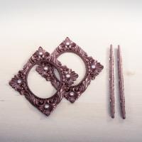 Заколка для штор Имперская, коричневая 2шт.