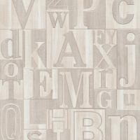 220512 - 1 Буквы  обои дупл. с перл. (беж.) (10,0х0,53м) (12)