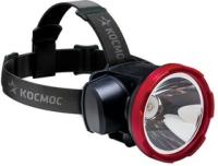 Фонарь налобный аккумуляторный КОСМОС H5W, 2 режима, 5W LED, 2ah,  зарядка от USB /1/12/24/