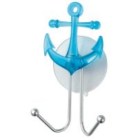 Крючок для ванной двойной,металл хромир,присоска,Якорь,W2535,4718/Рыжий кот