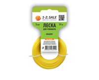 Леска для триммера 1-2.продажи/1-2.sale квадрат 3 мм (15 м) нейлон