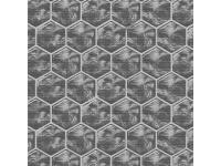 Противоскользящая ковровая дорожка "Элемент" 1,30*12 м - "Соты 3D серая 23009-grey