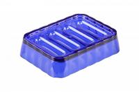 Мыльница Кристалл М6765, пластик, синий