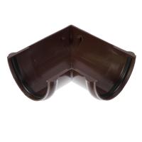 Угол желоба универсальный 90° MUROL, d=130 мм, коричневый 