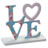 Декор с фоторамкой, МДФ, "LOVE" 16х18х6см (597-098)