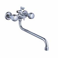 Смеситель д/ванны с 2-мя рукоятками S-30см, с перекл. душа Луна 227336 АНТЕЙ