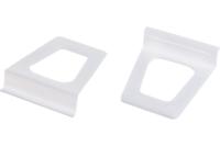 Ручка малая трапецевидная, АБС, белая