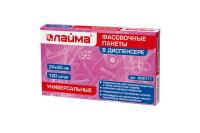 606711 Пакеты фасовочные универсальные в диспенсере 24х40см, КОМПЛЕКТ 100шт, LAIMA