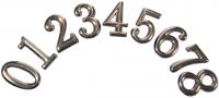 Цифра дверная АЛЛЮР пластик "5 " хром