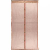 905-566 Антимоскитная сетка дверная на магнитах 100*210см "Классическая" коричневая ДоброСад				