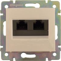 Legrand Valena Розетка компьютерная (RJ 45) 2-ая 5 кат КРЕМ (774131)