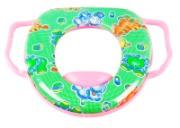 Детское сиденье для унитаза с ручками DK розовое