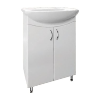 Тумба Ладога 500 Титан с умывальником Альфана 50