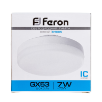 Лампа светодиодная,(7W) 230V GX53 6400K,LB-451