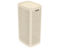 АП374 Плетёная корзина для белья «Лён» 100л (430×321×800мм) (сборная) (слоновая кость)(5)