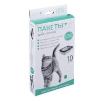 449-663 Пакеты для кошачьих лотков 10 шт, 45х30х29,5см, 15мкм,арт. 301-009