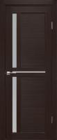 Дверное полотно остекленное ФОРЕТ/FORET Медиана, Орех темный, 600 мм