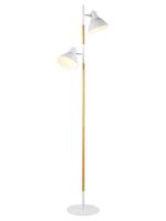 Н089-2 Торшер HIPER 2*E27*60Вт WHITE/BROWN