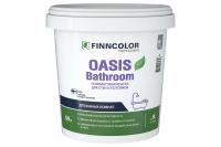 Краска для стен и потолков полуматовая Finncolor Oasis Bathroom, база А, белый, 0,9 л