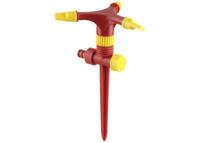 8-427610_z01 Распылитель GRINDA  круговой регулируемый на пике, пластмассовый, 3 сопла    