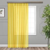 Штора вуаль с тиснением вензель 300*260 св желтый