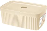 932-344 /433238807 Лоток для хранения с крышкой "VELVET", бежевый, 23*15*9см, 2,5л