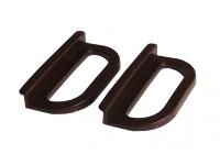 Ручка малая трапецевидная, АБС, коричневая 