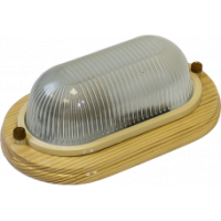 Termo 60 50 18 Светильник для бани/сауны прямоугольник,IP54 60Вт 2хЕ27,береза, раб.t до +40С