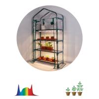 Теплица ФИТО-Дом-4/FITO-House-4 со светильниками в комплекте, 4 яруса, 1250х690х300 мм, ЭРА