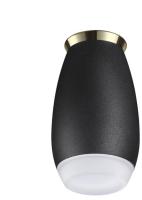 370911 OVER NT22 чёрный/золото Светильник накладной влагозащищённый IP44 GU10 9W 220V GENT