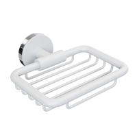 Мыльница для ванной решетчатая "LORD" FORA белый  FOR-LORD040WT