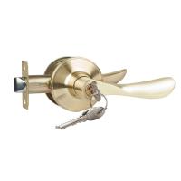 Защелка с ключом ЗВ3-01 "ТРОДОС" матовое золото комплект ручек