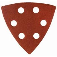 35460-060 Треугольник шлифовальный унив. на велкро основе, 6 отверстий, Р60, 93х93х93мм, 5шт