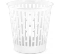 Корзина для мусора 9,0 л "Матрица" белый - М8214
