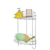 Полка угловая настенная АЛТ Волна 62C, 2 яруса, сталь