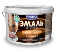 Эмаль полуглянцевая для пола Капитель Стандарт, желто-коричневый, 1 кг
