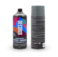 Аэрозольная грунт-эмаль по ржавчине 3 в 1 Decorix 0106-22, серый глянцевый, 520 мл