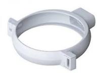 Хомут водосточной трубы MUROL, d=80 мм, белый (через 1,2 м)