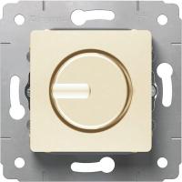 Legrand Cariva Светорегулятор поворотный 300 W для л/н (вкл поворотом) КРЕМ (773717)