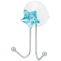 Крючок для ванной двойной,металл хромир,присоска,Звезда,W2790,4719/Рыжий кот