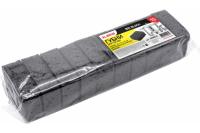 608650 Губки для посуды BIG BLACK 95х70х35мм КОМПЛЕКТ 10шт, КРУПНОПОРИСТЫЙ поролон/абразив LAIMA