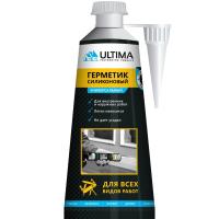 Герметик силиконовый универсальный Ultima, прозрачный, 80 мл