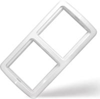 Рамка 2-м Валери горизонт. бел. UNIVersal ВР002Г