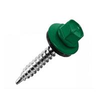 Саморезы 5,5х25 кровельные, сверло, зеленый мох RAL 6005