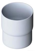 Муфта водосточной трубы (соединительная) MUROL, d=80 мм, белая