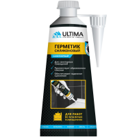 Герметик силиконовый санитарный Ultima, белый, 80 мл